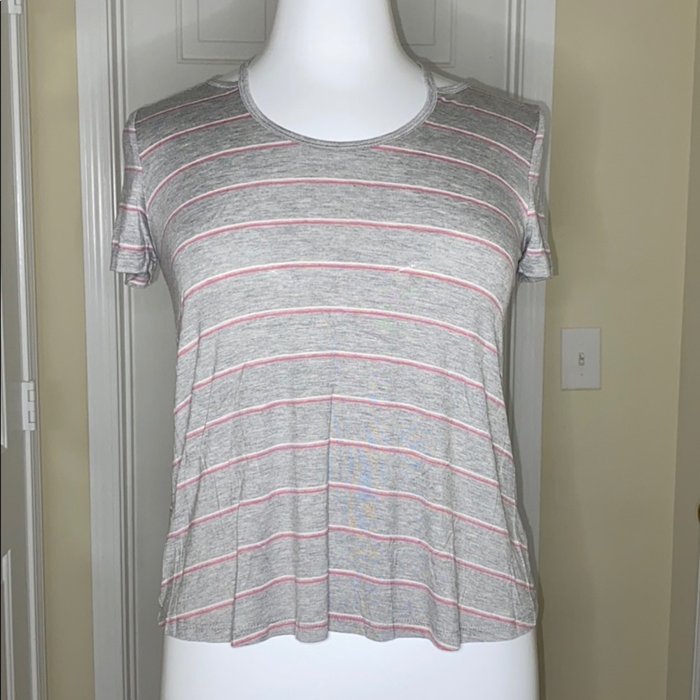 NWT Pink Rose Striped Top